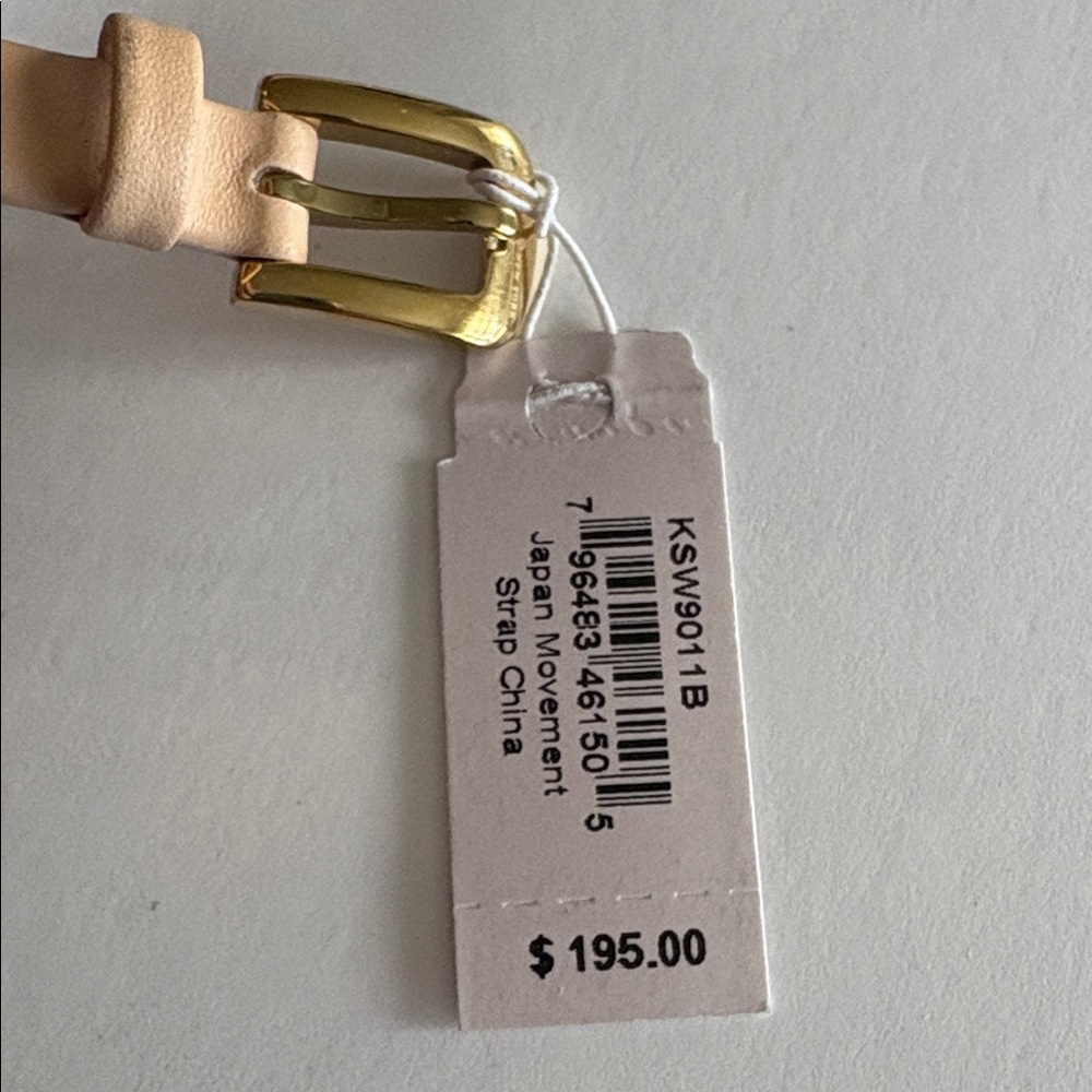 Kate Spade NWT NewYork Metro Three Hand Black and Gold Floral Watch - Picture 6 of 7